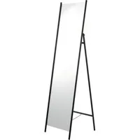 en.casa Standspiegel, »Martano« Spiegel mit Metallrahmen 160 x 42.5 cm Schwarz