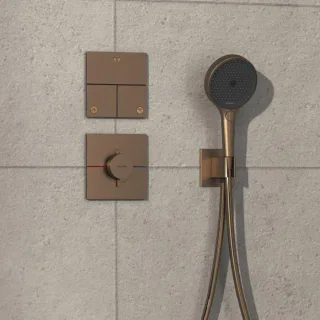 hansgrohe ShowerSelect Comfort E Ventil 15573140 UP, für 3 Verbraucher, brushed bronze