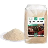 Best for Home Sand Strahlsand 25 kg Sand zum Sandstrahlen Quarzsand Körnung (Einzelsack, 1-St., 25 kg Sack), hohe Abrasivität, industrietauglich
