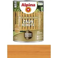 Alpina Holzschutzlasur Alpina Holzlasur 2,5 L Lasur Außen Zaun Schutz Mittelbraun BEULE, Farbintensive Pigment - wetterbeständig