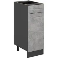 Vicco Unterschrank R-Line, Beton/Anthrazit, 30 cm ohne Arbeitsplatte (1-St)