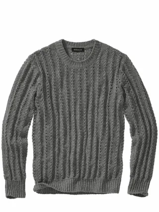 Mey & Edlich Herren Leiselaut-Pullover Grau 70 % Wolle, 25 % Polyamid, 5 % andere Fasern