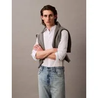 Calvin Klein Langarmhemd slim fit, in Unifarbe