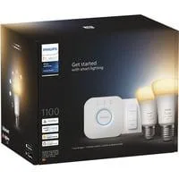 White Ambiance Starter-Set: E27 Lampe A60 Doppelpack + Dimmschalter, LED-Lampe