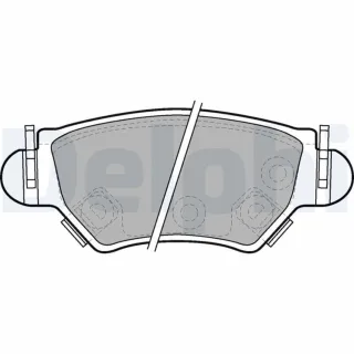 Delphi Bremsbel?ge hinten Opel Astra Corsa Zafira