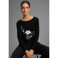 KangaROOS Longsleeve Langarm, sehr figurbetonter Schnitt, mit Print
