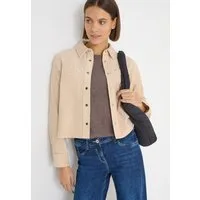 CECIL Blusenjacke Overshirt mit Knopfleiste, Cord