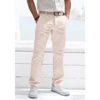 John Devin Chinohose regular-fit, lange Oxford Hose aus elastischer Baumwoll-Qualität