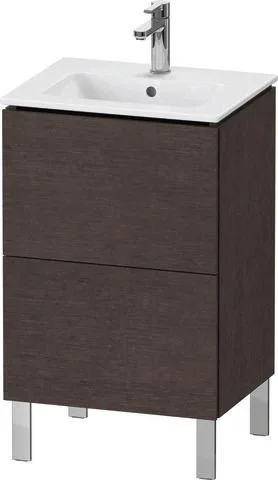 Duravit L-Cube Waschtischunterbau bodenstehend Eiche dunkel gebürstet Matt 520x421x704 mm - LC667107 LC667107272