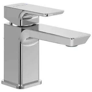 Villeroy und Boch Subway 3.0 Einhebel-Waschtischarmatur TVW11200100061 mit Zugstangen-Ablaufgarnitur, chrom