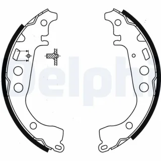 Delphi Bremsbacken hinten Toyota Allion Celica Iq Prius Yaris