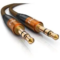 Primewire Audio-Kabel, AUX, 3,5-mm-Klinke (200 cm), Klinkenkabel, Metallstecker, Klinke Verbindungskabel, Audiokabel - 2m