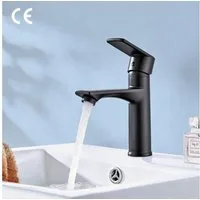 HOMELODY Waschtischarmatur Einhebelmischer Badarmatur schwarz 360° drehbar Wasserhahn (1-St., Mischbatterien Armatur für Küche) Hochwertig, langlebig, 360° drehbar, Keramikkartusche, modernes Design