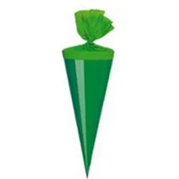 Livepac Office Schultüte Bastel Schultüte / Länge: 35cm / rund / Farbe: glanzlackiert dunkelgrü