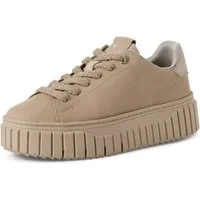 Tamaris Plateausneaker Freizeitschuh, Halbschuh, Schnürschuh mit Eye-Catcher Plateau