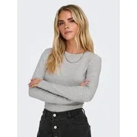 ONLY Langarmshirt ONLRILEY O-NECK L/S TOP JRS Baumwollmischung