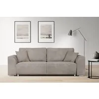 INOSIGN 3-Sitzer BEATRICE, B: 250 cm - wahlweise mit Bettfunktion, u. Bettkasten, incl. 2 Zierkissen