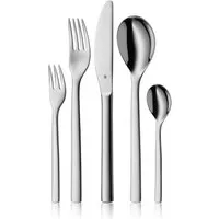 WMF Besteck-Set Atria (30-tlg), 6 Personen, Cromargan® Edelstahl Rostfrei 18/10, poliert, mit soliden Monobloc Tafelmessern