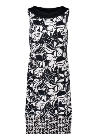 Betty Barclay - Jerseykleid dunkelblau/weiß - Gr. - 38