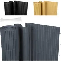Ribelli Balkonsichtschutz PVC Sichtschutzmatte, Zaunsichtschutz 80/90/100 x 300/400/500 cm