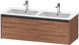 Duravit Ketho.2 Waschtischunterbau wandhängend Nussbaum Matt 1280x480x440 mm - K25066079790000 K25066079790000