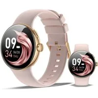 XINJI N2 - Smartwatch Bluetooth Touchpanel Puls-/HRV-/O2-Messung App Fitnessuhr (3.35 cm cm), Ladekabel, Kurzanleitung, Smartwatch, Leicht, komfortabel, alltagstauglich und für Fitness optimal ausgelegt