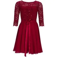 SWING Cocktailkleid Taillierte Passform mit ausgestelltem Rockteil