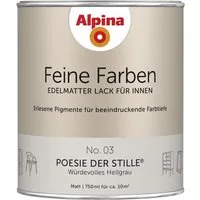 Alpina Lack Würdevolles Hellgrau No. 03, hoch deckend, schnell trocknend