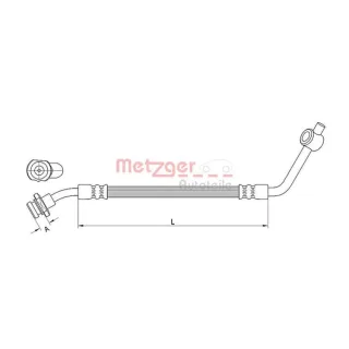Metzger Bremsschlauch vorne rechts Nissan Terrano