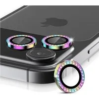Tec-Expert Kameraschutzglas 9H Glas Set Regenbogenfarben Schmuckstein für Apple iPhone 17 Pro Max für Apple iPhone 17 Pro Max, Linsenschutzglas Set, 1 Stück, Kameraschutz, Schutzglas, Linsenschutz, kratz- & stoßfest