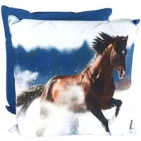 Marabellas Shop Dekokissen Dekokissen 45x45x12cm Outdoorkissen Winter wetterbeständig Tier-Motive, mit bedruckter Vorderseite