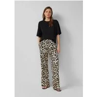 s.Oliver Chinos Hose Wide-Leg Hose mit Elastikbund