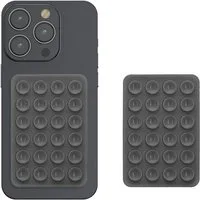 kwmobile Popsockets 2x Silikon Saugnapf Handyhalterung - Handy Halter selbstklebend, (2-tlg., 5,5 x 8cm Universal Halterung für Handyhüllen)