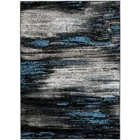 Mazovia Designteppich Modern Teppich Kurzflor Wohnzimmerteppich Robust und pflegeleicht GRAU, 80 x 150 cm, Fußbodenheizung, Allergiker geeignet, Farbecht, Pflegeleicht