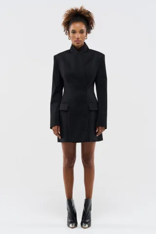 BENU Schwarzes maßgeschneidertes Kleid