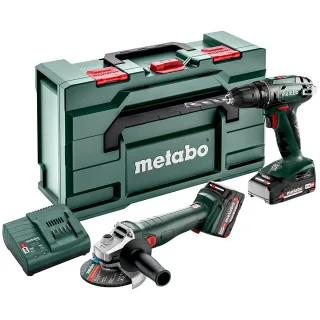 Metabo Akku Combo Set 2.4.3 18 V BS 18 + W 18 L 9-125 - metaBOX 165 L - 685204500