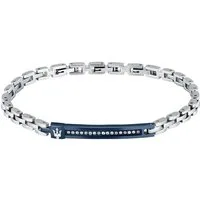 MASERATI Edelstahlarmband Maserati Herren-Armband Edelstahl Farbstein