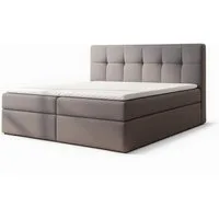 A&J MöbelLand GmbH Boxspringbett REF mit Bettkasten, Topper und gepolstertem Kopfteil. (Boxspringbett mit Bettkasten und gepolstertem Kopfteil. Inclusive Topper !, TOP ANGEBOT), Länge 208cm Höhe 106 cm