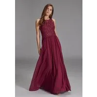 Hey Kyla Abendkleid - High-closed-Abendkleid mit floraler Spitze Taillierter Schnitt mit ausgestelltem Rockteil