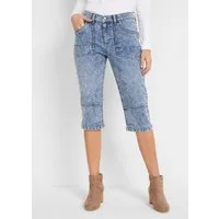 bonprix Caprijeans Regular Fit, aus Baumwollmischung, mit Knopf und Reißverschluss