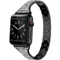 Wigento Smartwatch-Armband Für Apple Watch Series 11 10 42mm / 9 8 7 41mm Diamant Design Armband