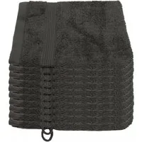Julie Julsen Waschhandschuh 10-Waschhandschuh-Grau-Waschhandschuh 15 x 21 cm, (10-St)