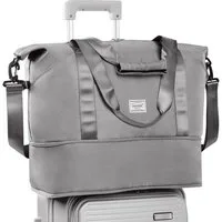 TAN.TOMI Reisetasche Erweiterbares Reisetasche Damen Herren Sporttasche 42x28x23 Handgepäck (Erweiterbares Weekender Bag mit Nassfach), Schwimmtasche Wasserdicht Travel Bag Fitnesstasche Trainingstasche