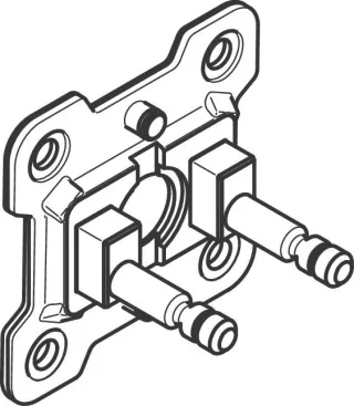Hansgrohe Wandflansch Kopfbrause 93441000