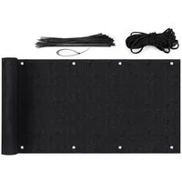 Sekey Balkonsichtschutz Balkon Sichtschutz aus 220g/m² HDPE Balkonbespannung zum Zuschneiden Robustes und wetterfestes Material mit Kordel und Kabelbinder