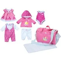 Baby Born Puppenkleidung Great Value Set,43 cm (Set, bestehend aus 5 tlg. Kleidungsset, Wickeltasche inkl. Wickelunterlage)
