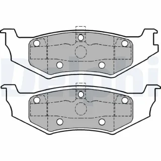 Delphi Bremsbel?ge hinten Chrysler Dodge LP1162