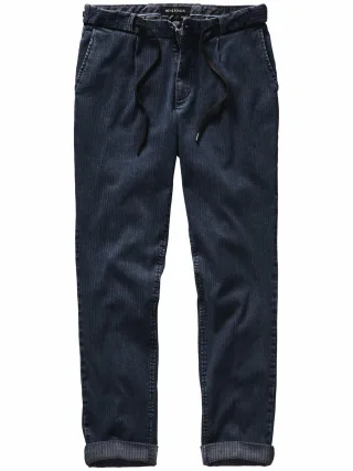 Mey & Edlich Herren Extraausgabe-Chino Blau 98 % Baumwolle, 2 % Elasthan