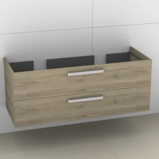 Artiqua 412 Waschtischunterschrank für Ventuno T0020 Sanremo Eiche quer NB, 412-WU2L-I27-7144-428 412-WU2L-I27-7144-428
