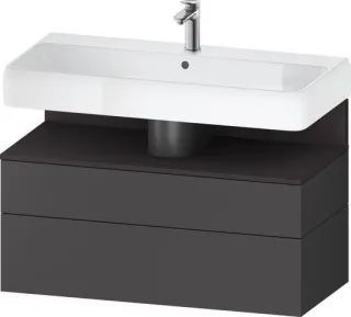 Duravit Qatego Waschtischunterbau wandhängend Graphit Matt 990x470x590 mm - QA4395080490010 QA4395080490010